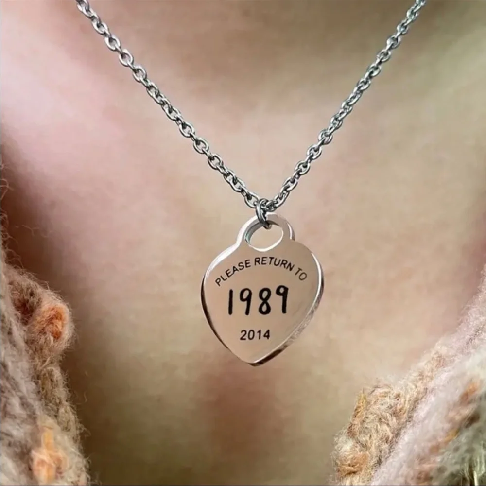 Taylor Swift Inspired 1989 Pendant Stainless Steel  Necklace Swiftie Must Have